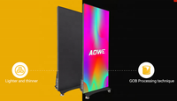 Aowe Neuerscheinung Aluminium Video Banner P1.2 P1.5 P1.8 P2 P2.5 P3 LED-Poster-Display für Außen- und Innenbereich