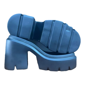 Semelles de chaussures pour femmes Kezhi personnalisables, bleues, à talons hauts, légères, antidérapantes, résistantes à l'usure, en PU, semelles décontractées pour femmes - Product Image 1