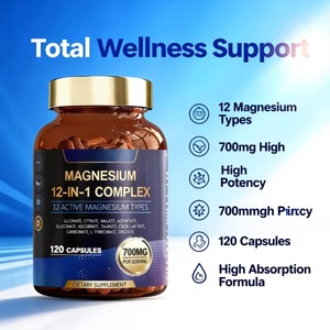 Complément <span class=keywords><strong>de</strong></span> Bisglycinate <span class=keywords><strong>de</strong></span> <span class=keywords><strong>Magnésium</strong></span>, Capsules <span class=keywords><strong>de</strong></span> Glycinate <span class=keywords><strong>de</strong></span> <span class=keywords><strong>Magnésium</strong></span>, Complexe Calcium-<span class=keywords><strong>Magnésium</strong></span> 12-en-1, Supplément pour un Sommeil Sain - Product Image 1