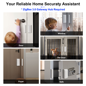 GIRIER Tuya Wireless Contact Detector Supports ZHA Smart Home Security <b>Door</b> Window <b>Sensor</b> <b>Door</b> <b>Sensor</b> - Product Image 2