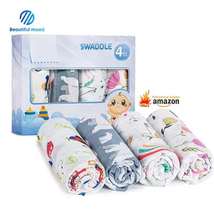 Organischen Gots schöne Swaddle Neugeborenen Baumwolle Baby wrap Musselin Decke