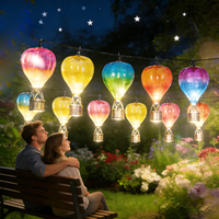 Guirlandes lumineuses solaires à bulles de jardin, décoration de patio extérieur, lanternes suspendues