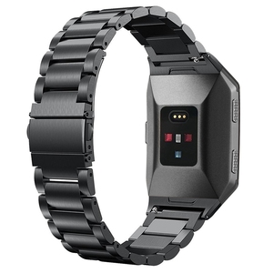 De acero inoxidable de tres de banda de <span class=keywords><strong>reloj</strong></span> para <span class=keywords><strong>Fitbit</strong></span> iónica - Product Image 1