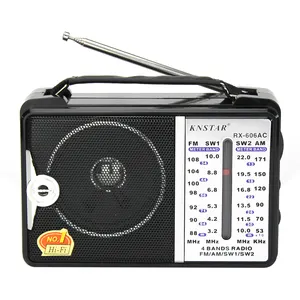 בית ספר באמצעות רדיו DX2 מחסן סוללות רדיו כף יד fm am sw knsar רדיו RX-606AC