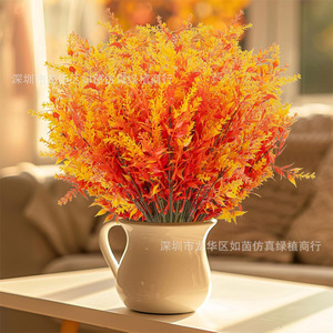 Bouquet d'herbe persane artificielle Ruyin aux couleurs d'automne, en plastique, pour décoration intérieure et extérieure - Product Image 4