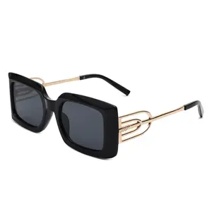 2023 Top designer Futurism square glasses men women metal sunglass fashion INS style sunglasses