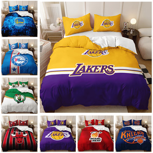 Hot Selling Factory Direct Sale 3D Duvet Cover Digital <strong>Football</strong> Printed Basketball logo <strong>Bedding</strong> Set - Product Image 2