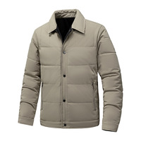 Blouson Bomber Homme Épais Style Streetwear Col Rabattu Motif Cœur Tendance Léger Automne Hiver