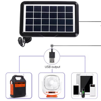 Mini panneau solaire étanche 5V 6V 1.5W 3.8W Camping téléphone portable charge 18V charge rapide 12W 18V panneau solaire câble USB