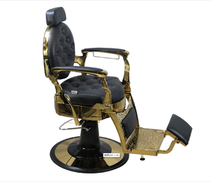 Sillón de Barbero Reclinable Dorado de Lujo Estilo Antiguo <span class=keywords><strong>2021</strong></span>, Mueble de Peluquería Económico al por Mayor - Product Image 2