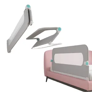 120Cm Opvouwbare Stalen Baby Bed Rail Kind Veiligheidsproducten Beschermende Bed Hek Voor Kinderen