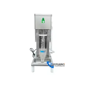 Semi-automatic Fresh Fruit Ice Cream Blender Yogurt Swirl Drill Frozen Fruits Nuts Ice Cream Blender Mixing Machine