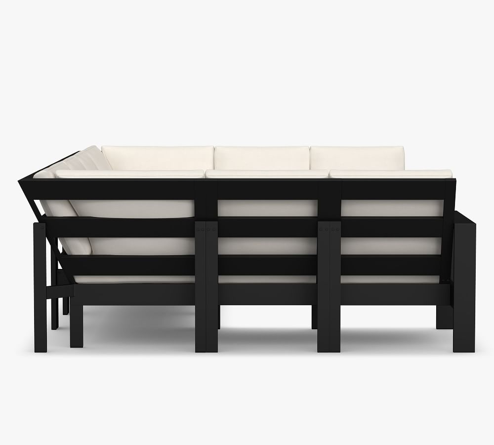 8-Piece U-Shaped Sectional modular sofa outdoor sofa set with cushion aluminum garden sofa