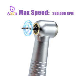 Puntas de dentista sin sombras LED de alta velocidad, fabricación de pieza de mano rápida de China, fuente de alimentación Manual, pieza de mano de turbina de aire de alta velocidad - Product Image 2