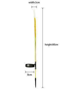 Lumière solaire d'insertion de plancher de LED imperméable extérieure IP66 évaluée de corps de PVC conception lumineuse de <span class=keywords><strong>paille</strong></span> d'oreille de blé de pelouse pour des chemins de jardin de jardin - Product Image 2