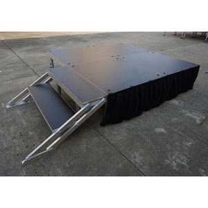 Aluminum mobile stage riser concert height adjustable stage - Product Image 1