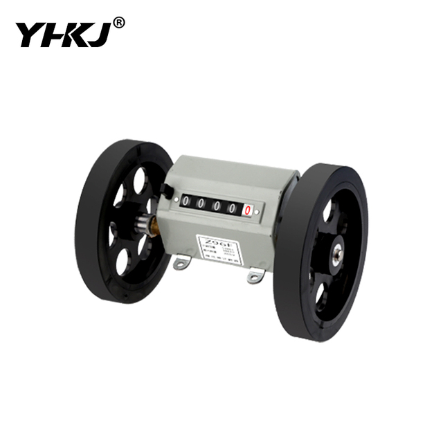 Mechanical Length Distance Double Rolling Wheel 0-9999.9 Mechanically Driven Recorder/Measuring Length Z96-F Meter Counter