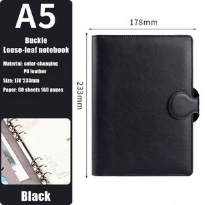 Customized Brand LOGO A5 Notepad Office Gift PU Notebook Promotional Notebook A4 B5 Customizable LOGO - Product Image 3
