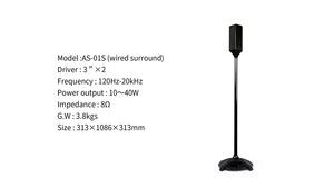 Amplificateur 000W adapté pour système audio domestique 5.1 sans fil, haut-parleurs sans fil - Product Image 3
