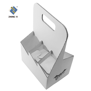 Custom Logo Kraft Bierflesdrager Pakket Karton 4 6 Pack Fles Drager Wijnkist Houder - Product Image 1