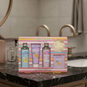 Coffret Cadeau Bain et Spa à Prix d'Usine, Vente Chaude en Gros, Contient Gel <span class=keywords><strong>Douche</strong></span>, Lait Corporel et Bain Moussant pour Pâques - Product Image 1