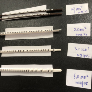 <b>HD</b>-N Type White Plastic <b>Cable</b> Marker Easy Installation Wire Accessory Tag with Clip-On Digital Number Label Tube - Product Image 1