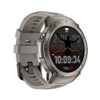 Montre connectée pour homme avec grande capacité de batterie 500 mAh, longue durée de vie de la batterie, moniteur d'oxygène sanguin, GPS, fitness, moniteur de fréquence cardiaque