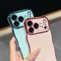 Coque de téléphone Lichicase multicolores à bord ondulé avec trous de précision pour Samsung S25 S25 Plus S25 Ultra Accessoires mobiles
