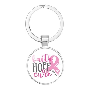 Portachiavi con nastro rosa che si prende cura del cancro al seno attività di beneficenza accessori per borse ciondolo per auto regalo portachiavi gioielli - Product Image 5
