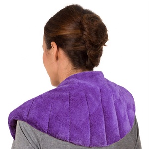 Compresse Chaude <span class=keywords><strong>de</strong></span> Haute Qualité au Lavande et aux <span class=keywords><strong>Graines</strong></span> <span class=keywords><strong>de</strong></span> <span class=keywords><strong>Lin</strong></span>, Compatible Micro-ondes, Coussin <span class=keywords><strong>Chauffant</strong></span> pour Soulager les Douleurs au Cou et aux Épaules - Product Image 1
