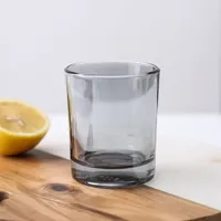 Récipient en verre vide à fond rond de luxe Électrolytique en gros Brillant Pot de bougie Accessoires de parfum
