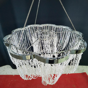 Nouveau <span class=keywords><strong>plafond</strong></span> spécial perles drapé cristal diamant perles rideau fleur Structure lustre grand <span class=keywords><strong>plafond</strong></span> décoration pour <span class=keywords><strong>mariage</strong></span> - Product Image 3