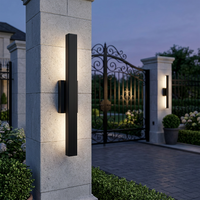 Applique murale LED linéaire en aluminium moulé sous pression, IP54, 220-240V, pour extérieur, hôtel, villa, jardin