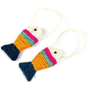 Jouets interactifs écologiques pour chats, directement de l'usine : ensemble balle en sisal et souris, fournitures pour animaux de compagnie en stock - Product Image 2