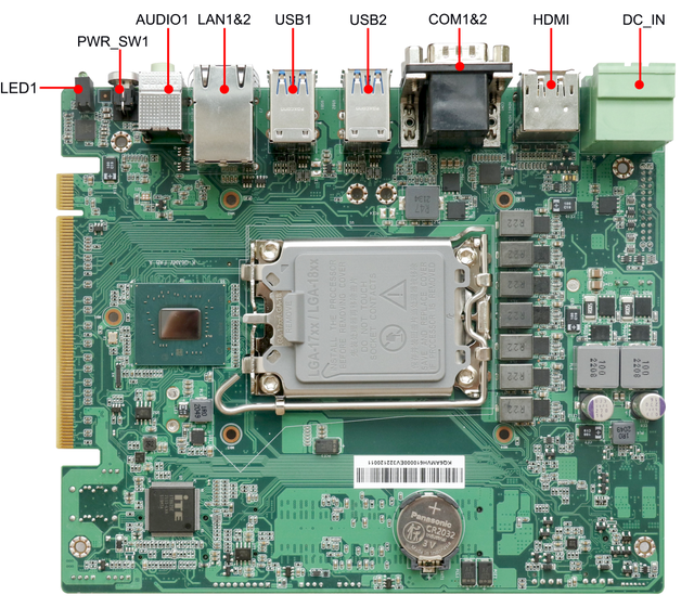 Industrial Grade Motherboard 12th/13th Intel Core I7/i5/i3 PCIe-X16 Double DDR4 Memory Channel SATA Hard Drive Integrated New