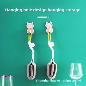 Cepillo para Botellas y Tazas Pequeñas con Mango Largo y Cabezal de Silicona, Herramienta de Limpieza Ecológica para el Hogar - Product Image 2