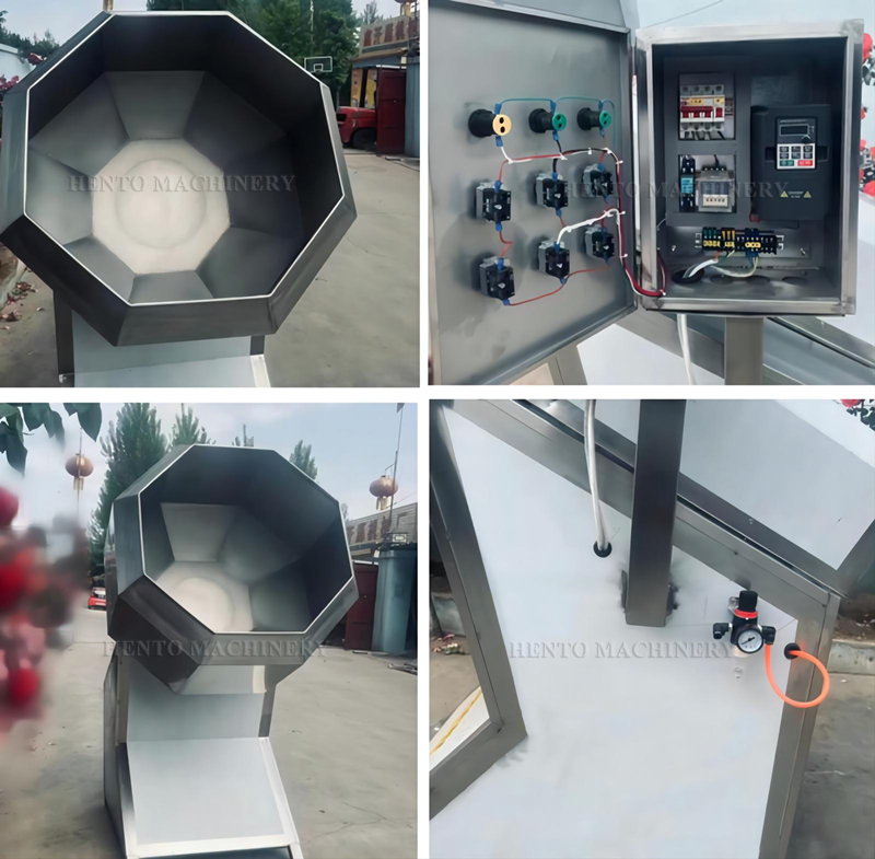 HENTO Máy Gia Vị Hương Vị Nhà Máy/Máy Phủ Bột/Máy Trộn Thực Phẩm