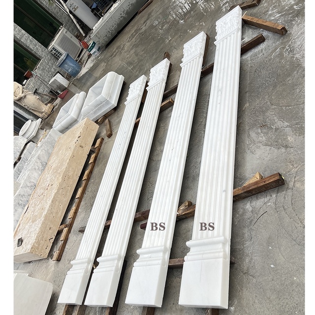 Best Sculpture Hand Carved Roman Stone Wall Pillar and Column for Building Construction