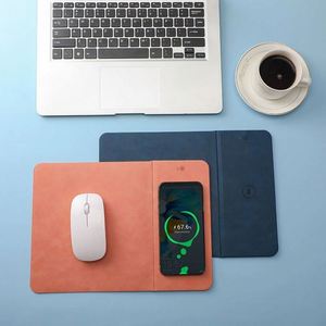 2025 Best Selling Imaiwill Felix-228 3-in-1 15W Wireless Fast Charging PU Leather Mousepad for Promotional & Business <b>Gifts</b> - Product Image 3
