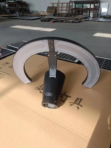 Lámpara LED de Jardín, Reflector Delgado de Cuatro Varillas, 3500k, Poste de Aluminio Fundido, Pintura Gris/Negra, 30w, AC220 - Product Image 2