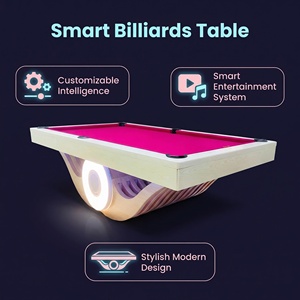 Table de <span class=keywords><strong>billard</strong></span> moderne de luxe personnalisable en bois massif de 9 pieds avec forme arc-en-ciel, multifonctionnelle, en ardoise, pour snooker et <span class=keywords><strong>billard</strong></span> - Product Image 6