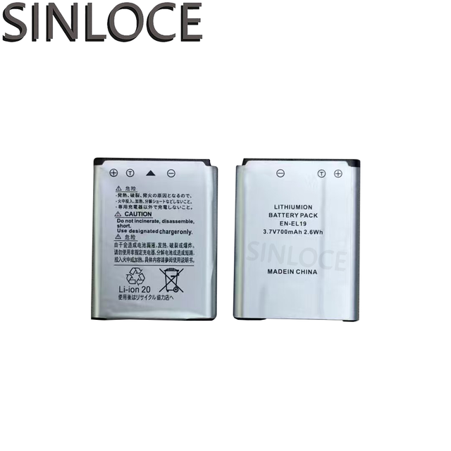 EN-EL19 3.7V 700mAh Li-ion Camera Battery Compatible with Nikon Coolpix S3100 S3300 S6900 W150 Vintage CCD Digital Camera
