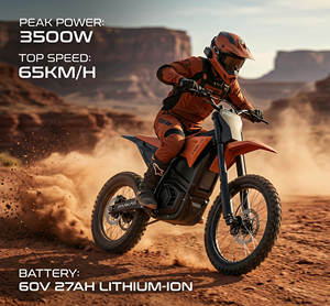 Bicicleta Eléctrica Todoterreno de Alta Potencia 3500W 60V para Montaña y Motocross - Product Image 1