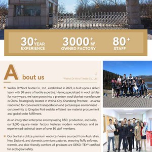 <span class=keywords><strong>Couverture</strong></span> <span class=keywords><strong>en</strong></span> <span class=keywords><strong>laine</strong></span> tissée Dr.Wool Premium-Stylish, taille confortable, chaude, durable, pour chambre à coucher, canapé, voyage, bureau, maison - Product Image 6