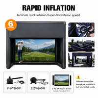 Enceinte de simulation de golf gonflable thermosoudée de haute qualité, étanche, portable, avec écran d'impact 4K et design personnalisé