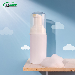 आपूर्ति स्टॉक से 2oz 40ml फोम पंप बोतल पीईटी स्पष्ट सफेद छोटे स्किनकेयर पैकेजिंग फोम बोतल - Product Image 2