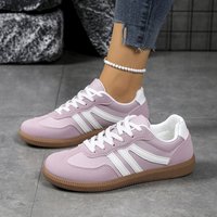 Nouvelles chaussures plates à lacets pour femmes, tendance rétro européenne et américaine, taille plus, en PU, semelle intermédiaire en EVA, doublure en mesh