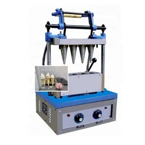 Máquina para hornear de 4 moldes de operación Simple, máquina para hacer conos de gofres de helado a la venta, máquina comercial para hacer conos de gofres - Product Image 1