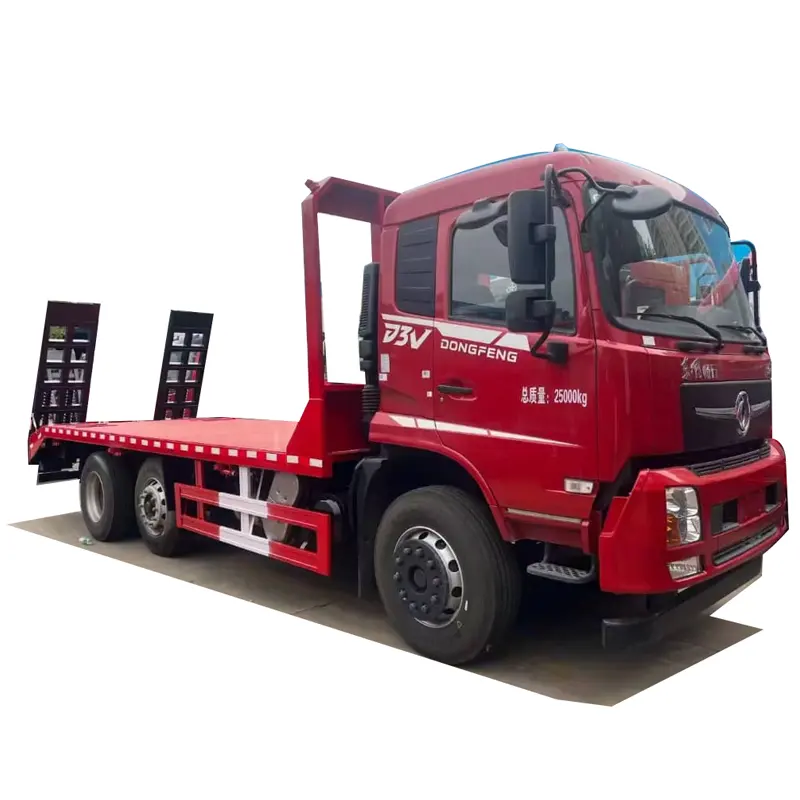 Вогнутый бортовой грузовик 6x4 22-30 тонн, грузовик-экскаватор с плоской платформой