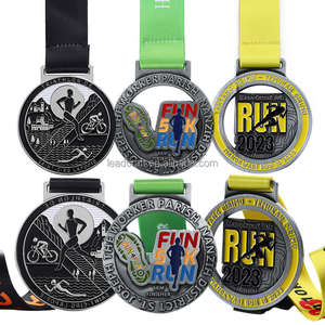 Medallas Deportivas Personalizadas de Metal con Cinta para Maratón, Carreras de 5k y <span class=keywords><strong>10k</strong></span>, Natación y Fútbol, Fabricante de Medallas - Product Image 1